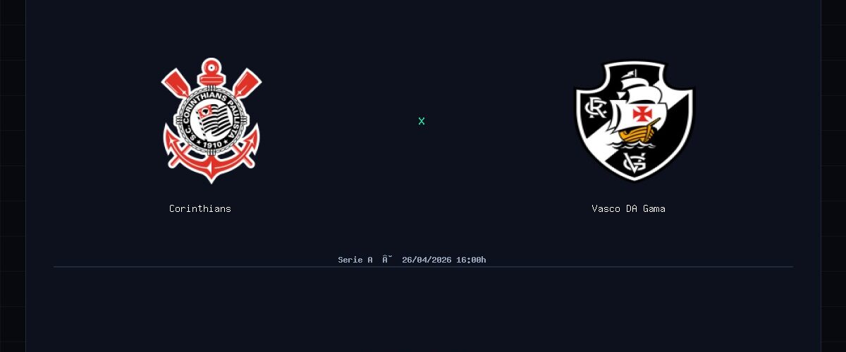Corinthians x Vasco DA Gama: Análise, Estatísticas e Palpites — 26/04/2026