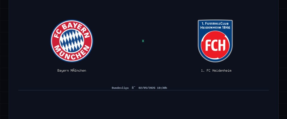 Bayern München x 1. FC Heidenheim: Análise, Estatísticas e Palpites — 02/05/2026