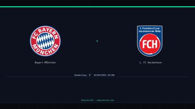 Bayern München x 1. FC Heidenheim: Análise, Estatísticas e Palpites — 02/05/2026