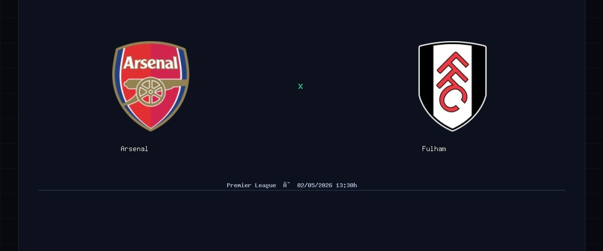 Arsenal x Fulham: Análise, Estatísticas e Palpites — 02/05/2026