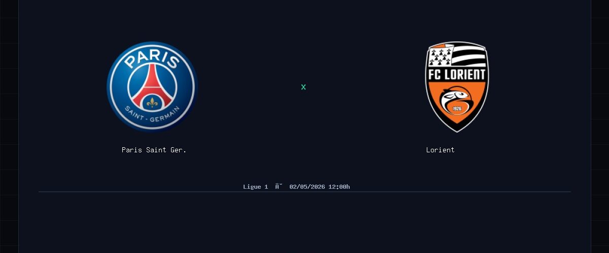 Paris Saint Germain x Lorient: Análise, Estatísticas e Palpites — 02/05/2026
