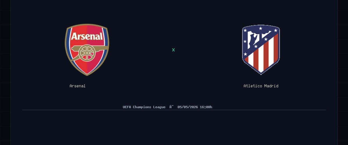 Arsenal x Atletico Madrid: Análise, Estatísticas e Palpites — 05/05/2026