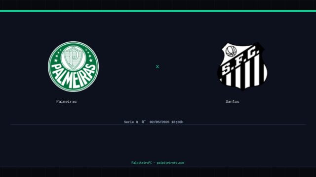 Palmeiras x Santos: Análise, Estatísticas e Palpites — 02/05/2026