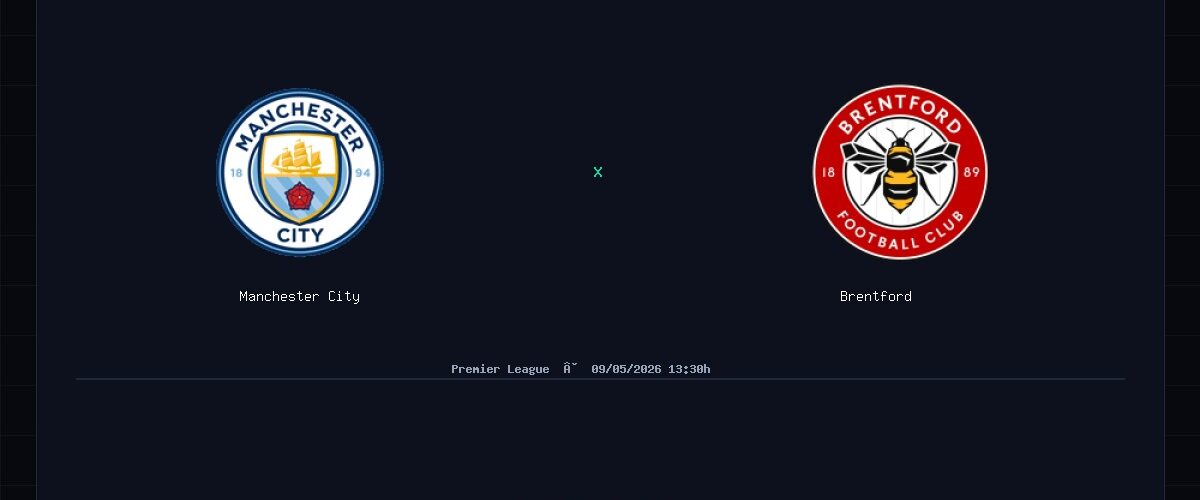 Manchester City x Brentford: Análise, Estatísticas e Palpites — 09/05/2026