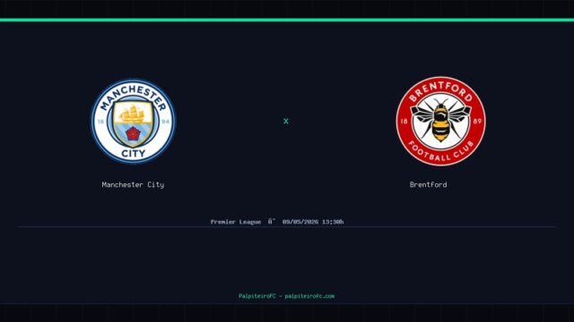 Manchester City x Brentford: Análise, Estatísticas e Palpites — 09/05/2026
