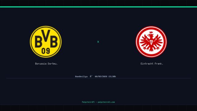 Borussia Dortmund x Eintracht Frankfurt: Análise, Estatísticas e Palpites — 08/05/2026