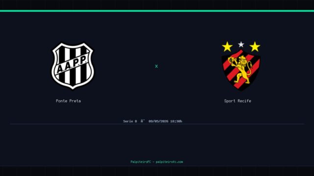 Ponte Preta x Sport Recife: Análise, Estatísticas e Palpites — 09/05/2026